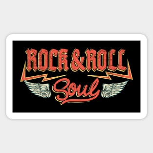 Rock And Roll Soul: Vintage Rock Design For Music Lovers Sticker